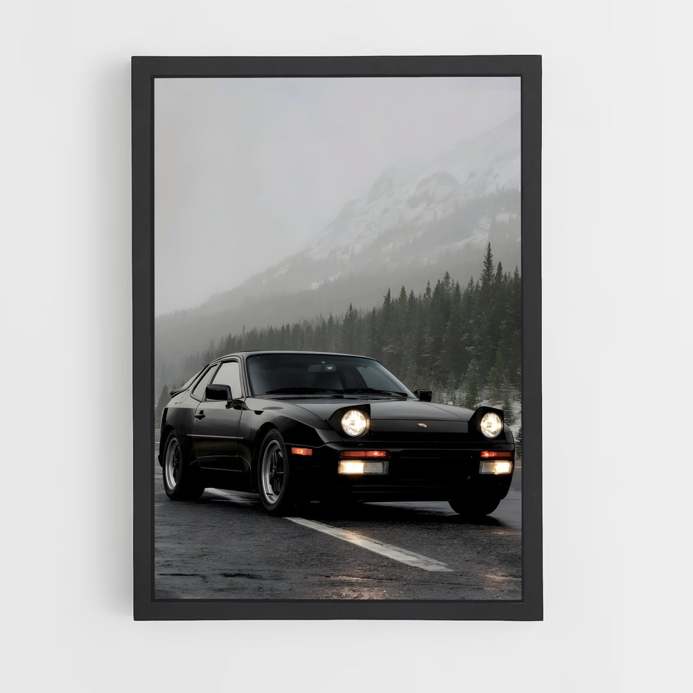 Poster Turbo Noir 944 – affiche Porsche (vue 2)